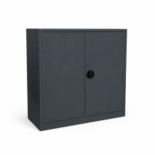 Büroschrank mit 2 Fachböden, 1000 mm breit, Anthrazit