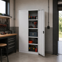 Universeller Werkstattschrank, 800 mm breit, mit 4 Fachböden