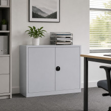 Büroschrank mit 2 Fachböden, 1200 mm breit