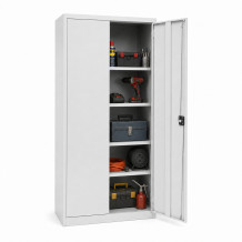 Universeller Metallschrank, 800 mm breit, mit 4 Fachböden (zerlegt)