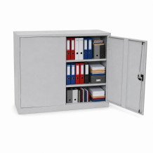 Büroschrank mit 2 Fachböden, 1200 mm breit