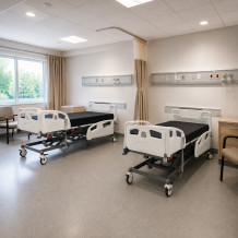Elektrisches Kranken- und Pflegebett mit 3 Motoren