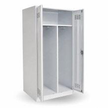 2-türiger Kleiderschrank mit mittiger Öffnung