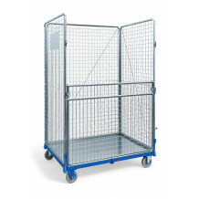 Ein großer Container auf Rädern mit hoher Tragfähigkeit.