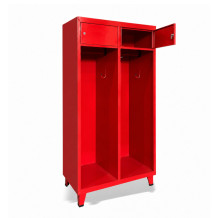 Feuerwehr-Garderobenschrank mit 2 Abteilen