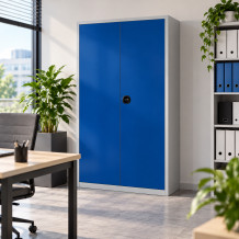 #03 STRONG WIDE MAXI 7035/5017 - Büroschrank für Dokumente mit 4 Fachböden, blau _ Ilustratives foto
