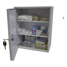 #27 FIRSTAID MINI - Arzneimittelschrank, Metall, mit 2 Fachböden, 400/340/145 mm