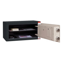 #17 MINISAFE S20 ELECTRO - Mini Sicherheitsschrank schwarz - weiß, 380/200/260 mm