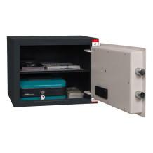 #17 MINISAFE S25 ELECTRO - Mini Sicherheitsschrank schwarz - weiß, 350/250/260 mm