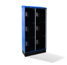 #04 BOXES 6 PLEXI W - Schrank mit 6 Fächern zur Aufbewahrung von Wertsachen│2000/1000/400 mm