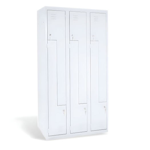 #03 CIK-CAK MINI 6 - 6-türiger Kleiderschrank mit Z-Türen (Z-Spinde), 1800/900/500 mm