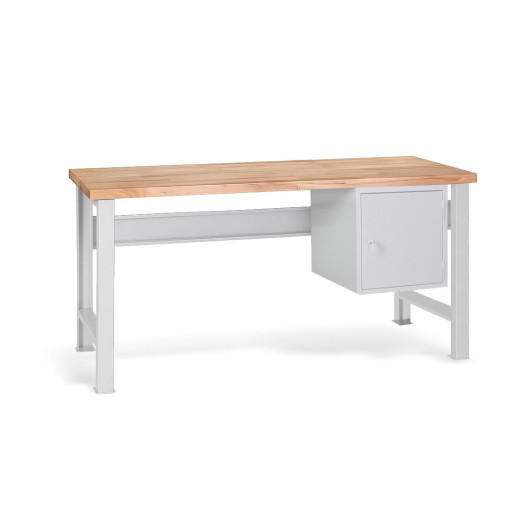Arbeitstisch mit Hängeschrank und festen Beinen, 1500 mm