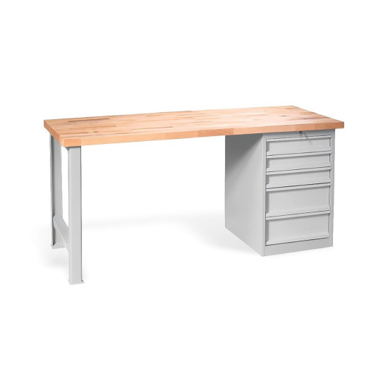 Arbeitstisch mit 5 Schubladen, 1700 mm