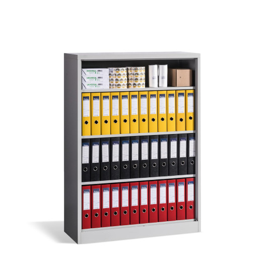 Offener Lagerschrank mit 3 Fachböden, Höhe 1400 mm