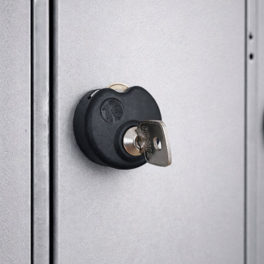 Münzschloss mit Zentralschlüsselsystem