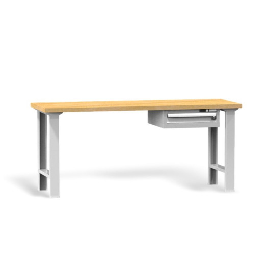 Werkbank mit Schublade und höhenverstellbaren Füßen, 2000 mm