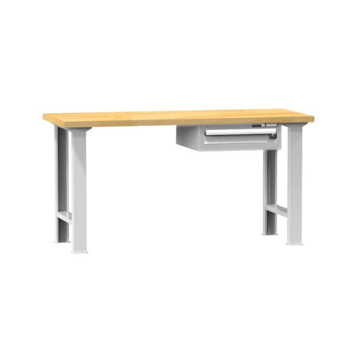Arbeitstisch mit Schublade und höhenverstellbaren Beinen, 1500 mm