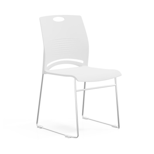 Ergonomischer Esszimmerstuhl, weiß