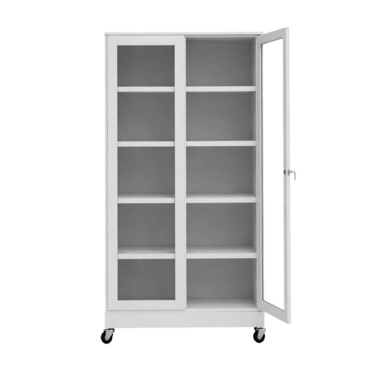 Medikamentenschrank mit 4 Metallböden und Rollen (zerlegt)