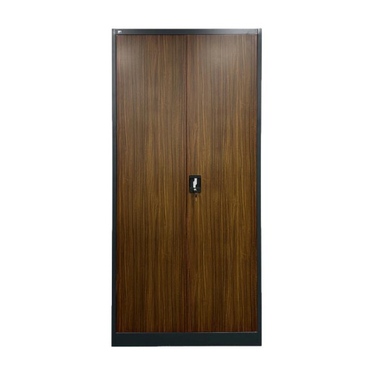 Büroschrank mit Dekor in dunkler Holzoptik (zerlegt)