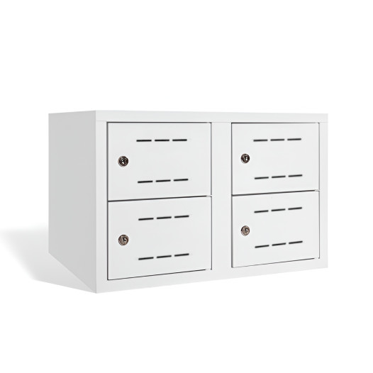 #03 SHOECABINET 2/4 - 4-türiger geteilter Schuhschrank 300 mm