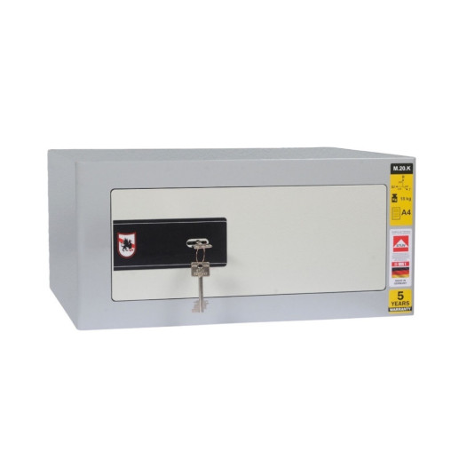 #17 MINISAFE M20 KEY - Mini Sicherheitsschrank grau, 425/200/345 mm