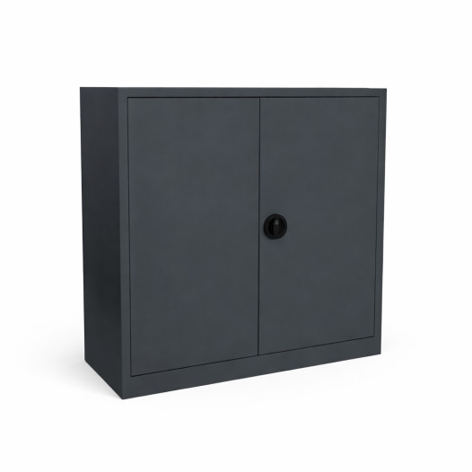 Büroschrank mit 2 Fachböden, 1000 mm breit, Anthrazit
