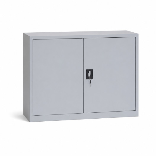 Niedriger Büroschrank für Dokumente, 1200 mm breit, mit 2 Fachböden