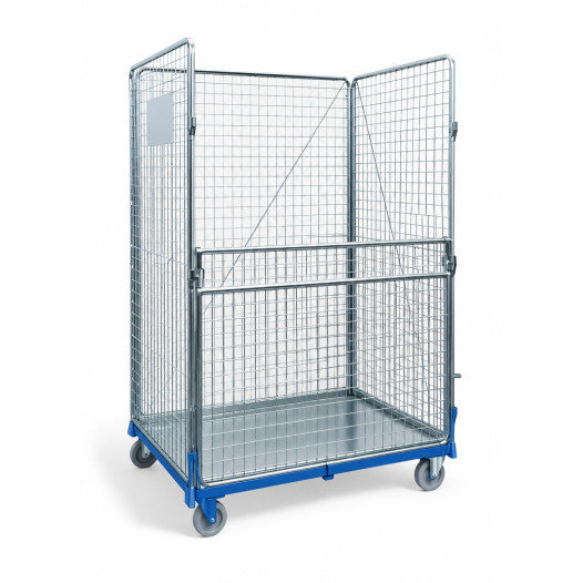 Ein großer Container auf Rädern mit hoher Tragfähigkeit.