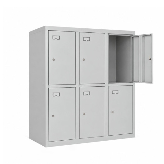 #03 BOXES 6 MINI - Schließfachschrank mit 6 Fächern zur Aufbewahrung von Wertsachen