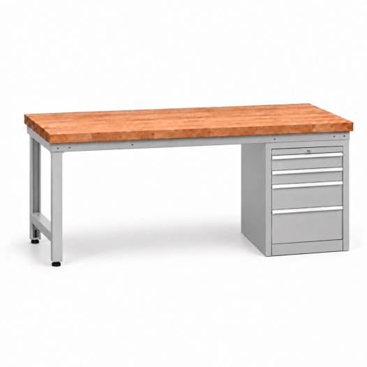 Werkbank mit 4 Schubladen, 2000 mm