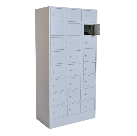 #05 BOX 24 GREY - Wertfachschrank, 24 Fächer